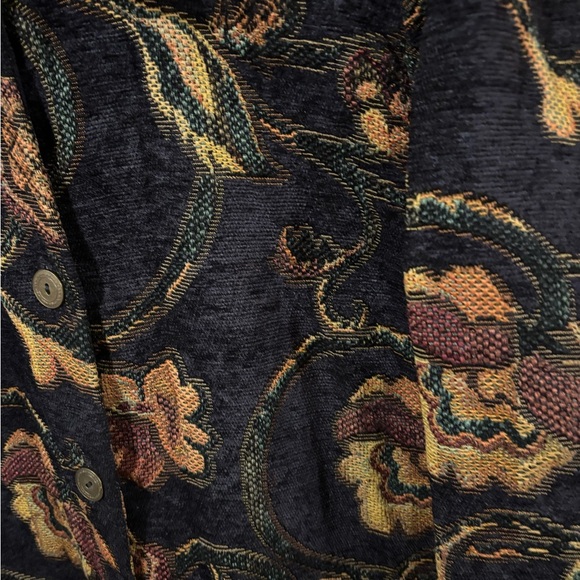 Susan Graver Floral Jacket L - Picture 4 of 6